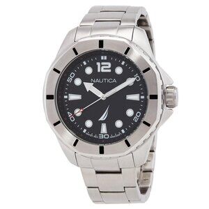 FX04646B NWT Nautica Fashion Men's Quartz Steel Authentic Watch